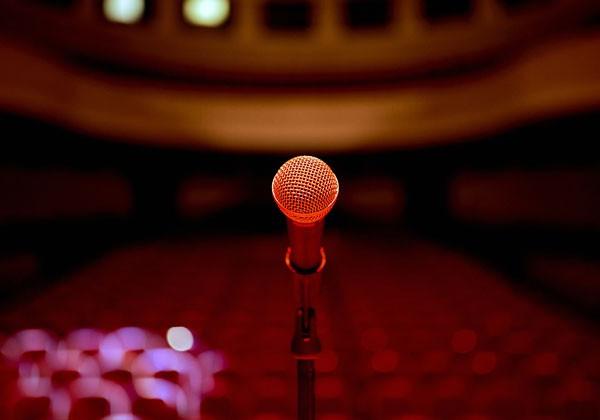 Microphone in theater.